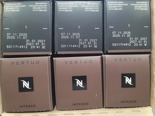 Nespresso Vertuo Intenso Coffee Capsules Dark Roast 60 Pods 7.77 OZ 01/31/2027