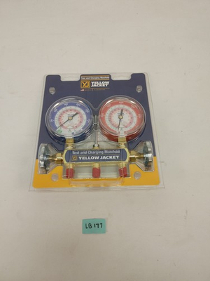 #ad Yellow Jacket Manifold Gauge 42001 No Hoses for R22 R410A R404A 3 1 8 in. Gauges $95.00