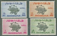 BAHAWALPUR 1949 SG43-46 75TH ANNIVERSARY OF UNIVERSAL POSTAL UNION  -  MNH