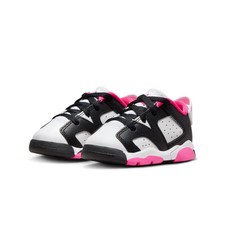 Air Jordan 6 Retro Low DV3529-061 Sneakers Toddler 8C White Black Shoes RHS9120