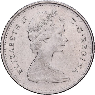 Canada, Élisabeth II, 10 Cents, 1969, Royal Canadian Mint, Nickel, TTB+ - Photo 1/2