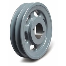 1/2 In To 1-1/2 In Quick Detachable Bushed Bore 2 Groove V-Belt Pulley 6.25 In