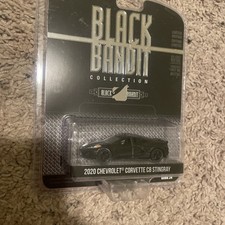 1/64 GREENLIGHT BLACK BANDIT  CHEVROLET CORVETTE C8 STINGRAY; Free Shipping