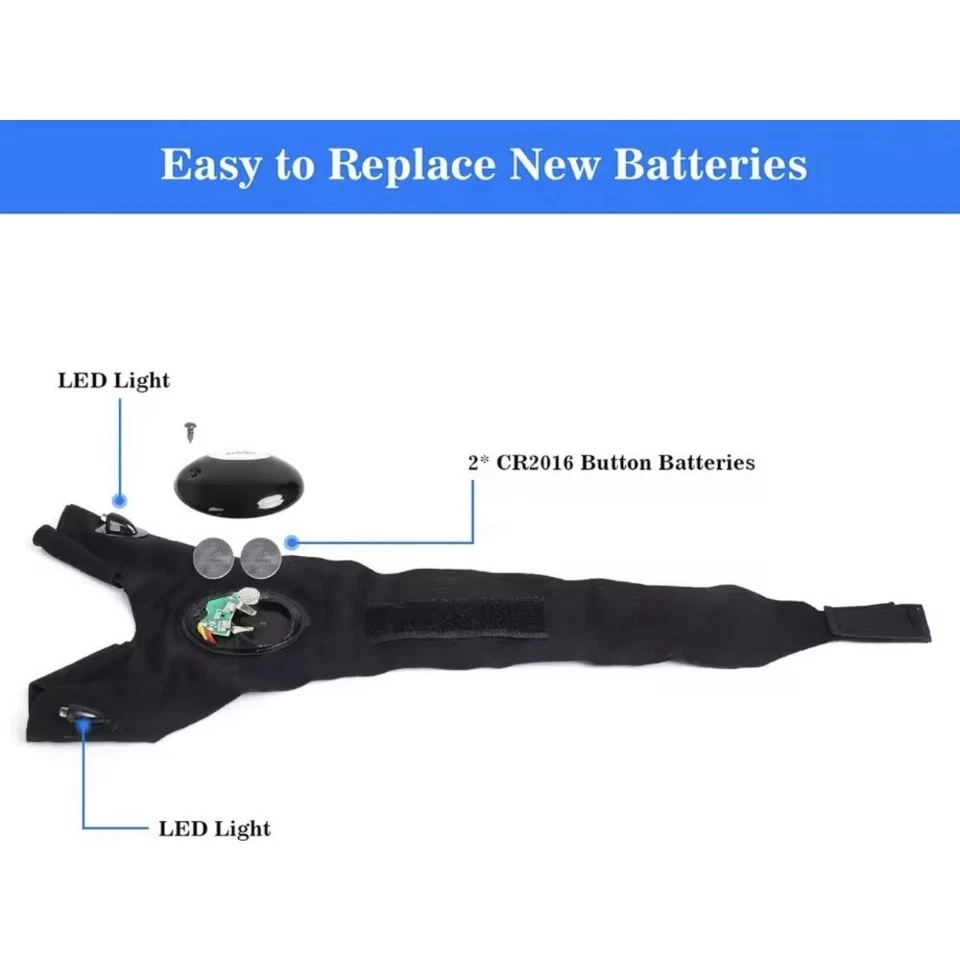 4 pares de guantes linterna LED impermeables para trabajo al aire libre pesca camping guantes Foto 3 de 4