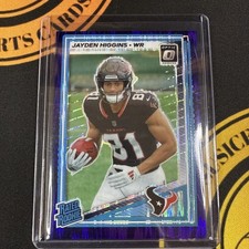 2025 Panini Donruss Optic Jayden Higgins Purple Shock Rated Rookie #225 - Texans