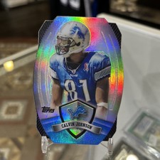2012 Topps Game Time Giveaway #7 Calvin Johnson Rare Die Cut Refractor SSP HOF!!