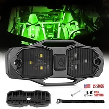 UTV Dome Light - Universal Roll Bar Mount Dome Light UTV Interior White/Green