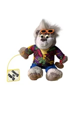 1998 Mattel Bubba On Board Talking Bear Hawaiian Shirt Plush 13" UNTESTED