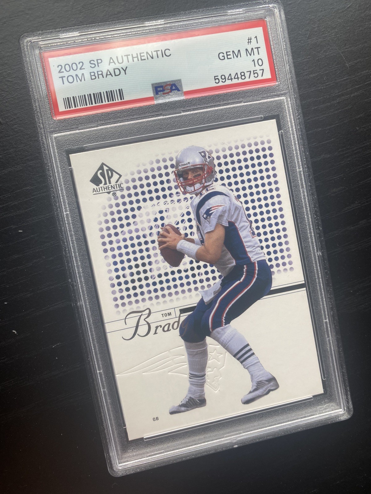 2002 Upper Deck SP Authentic Tom Brady #1 PSA 10 Gem Mint 🐐💎📈