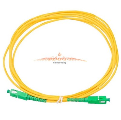 30M SC/APC Simplex Singlemode Fiber Optic Patch Cord Cable 3.0mm FTTH PVC Jumper