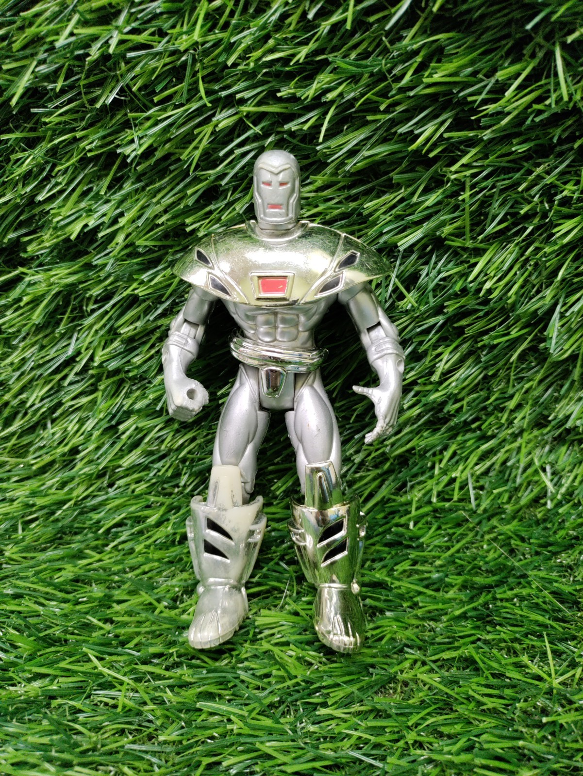 Vintage 1995 Iron Man Arctic Armor Action Figure Marvel ToyBiz Animated Series