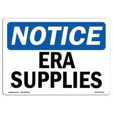 OSHA Notice Sign - Rigid Plastic for Business, Construction, Warehouse- USA Made