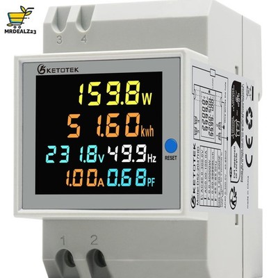 Multifunktionaler KETOTEK Wechselstromzähler bis 30000W mit 100A Maximum