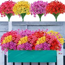 20 Bundles Artificial Flowers for Outdoors Decorations, Fake Flowers Faux Plants