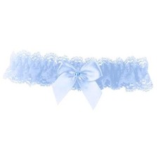 Blue Garters for Bride Wedding Garter Set for Bride One Size 0-blue Rhinestone
