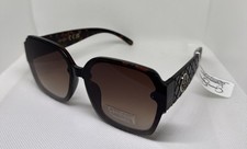 Jessica Simpson Oversized Sunglasses Tortoise Shell Frame Brown Lenses J6241-TS