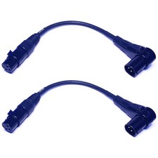 CESS-043 XLR Right-Angle Male to Straight Female Microphone Extension Cable, ...