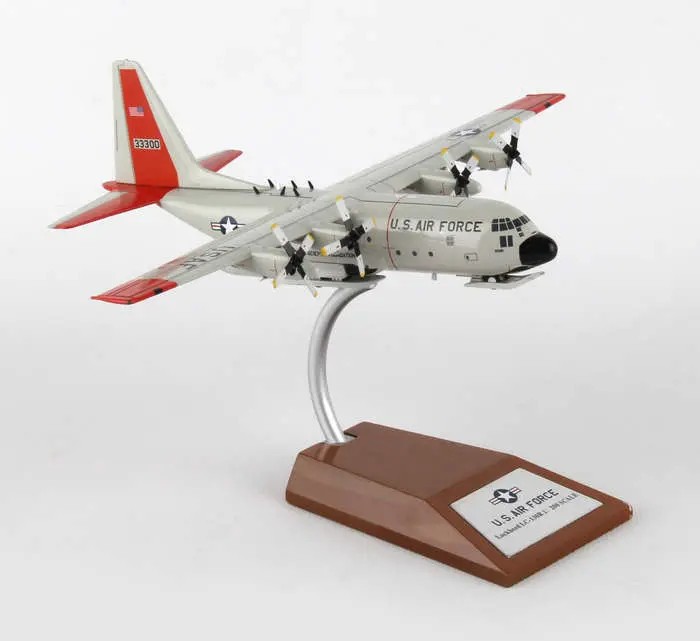Avion miniature LC-130R US Air Force 1:200, pièce de collection en métal premium Reg 33300