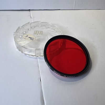 VINTAGE HIGH QUALITY HOYA R(25)A 55mm RED VERY CLEAN FILTER IN ITS CASE