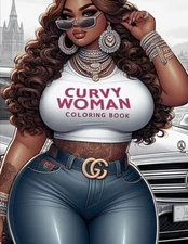 The Curvy Woman Coloring Book l Beautiful Curvy Black Women Afro American Colori