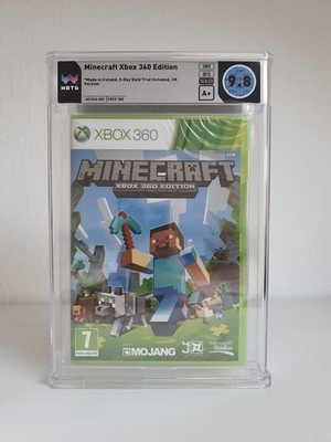 Minecraft Xbox 360 Wata 9.8 A+ Sealed First Print 2 Day Gold Trial no vga
