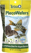 Tetra PlecoWafers 86 Grams, Nutritionally Balanced Fish Food For Algae Eaters ,