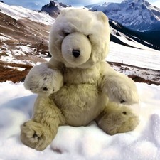 GUND Polar Bear Plush 18  Cream White Stuffed Animal American Eagle Outfitters