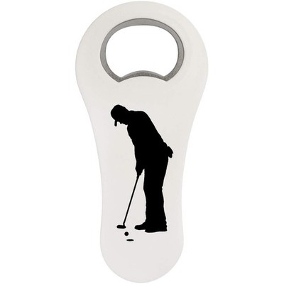 Flaschenöffner Kühlschrankmagnet ''Putting Golfer Silhouette'' (BO00043521)
