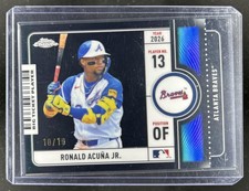 2026 Topps Chrome Ronald Acuna Jr. Big Ticket Players Black Refractor #/10