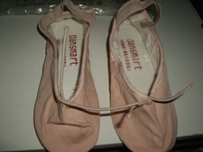 NEW Girls US Size 12 Metro Dancewear Pink Split Sole Ballet Slippers Dansmart