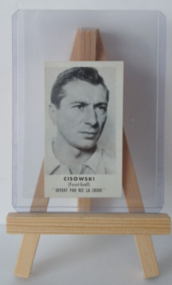 1959 RIZ LA CROIX - THADEE CISOWSKI (2) Karte Football Trading RC Paris Soccer