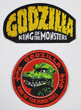Deluxe Godzilla King of the Monsters 3-4" Logo Patch Set of 2