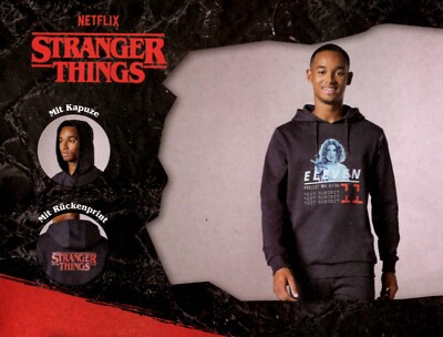 Stranger Things Pullover Sweatpullover M L XL Sweater Kapuze Hoodie Herren elf
