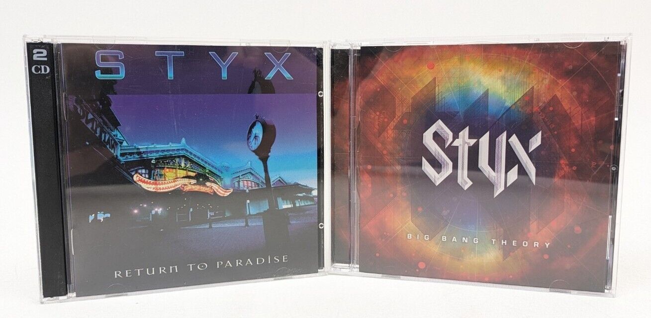 Styx Return to Paradise & Big Bang Theory CD Lot OOP ~ Excellent Condition