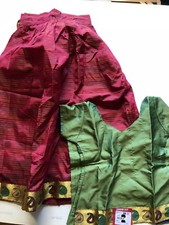 7-8 yr HALF SARI/SAREE LEHENGA CHOLI LEHNGA GIRLS maroon INDIA-NEW-2 PC-USA SHIP