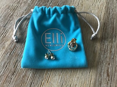 Elli Ohrringe Creolen 0302762613 Set 4-tlg Damen Frauen 925er Silber Swarovski