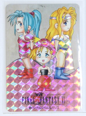 Terra & Relm & Celes No.6 - FINAL FANTASY VI Holo Card | eBay