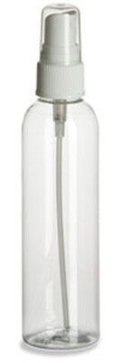 Clear Cosmo Round Plastic Perfume Empty Spray Bottle Travel Makeup Beauty 