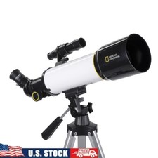 70mm Refractor Telescope W/ Smartphone Adapter Panhandle Mount Tripod Stargazing