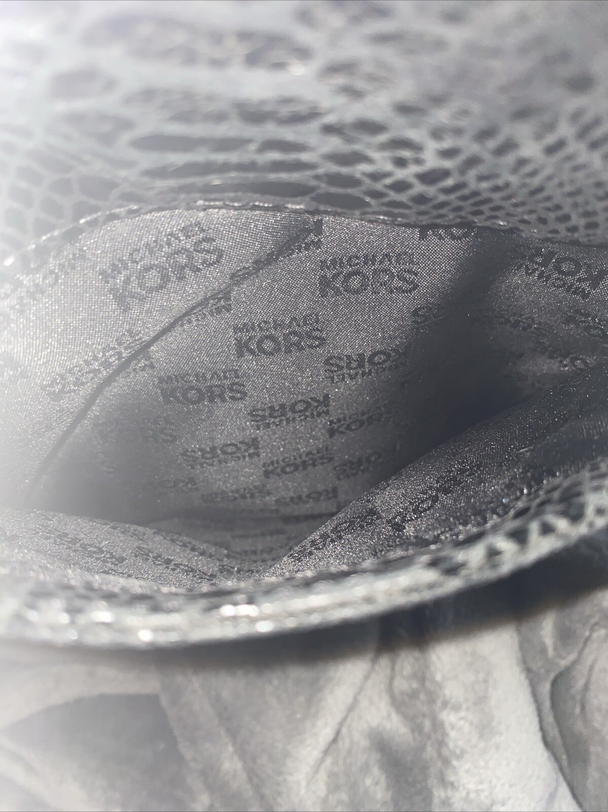 Michael Kors Jet Set Black Python Leather Tote Sh… - image 16