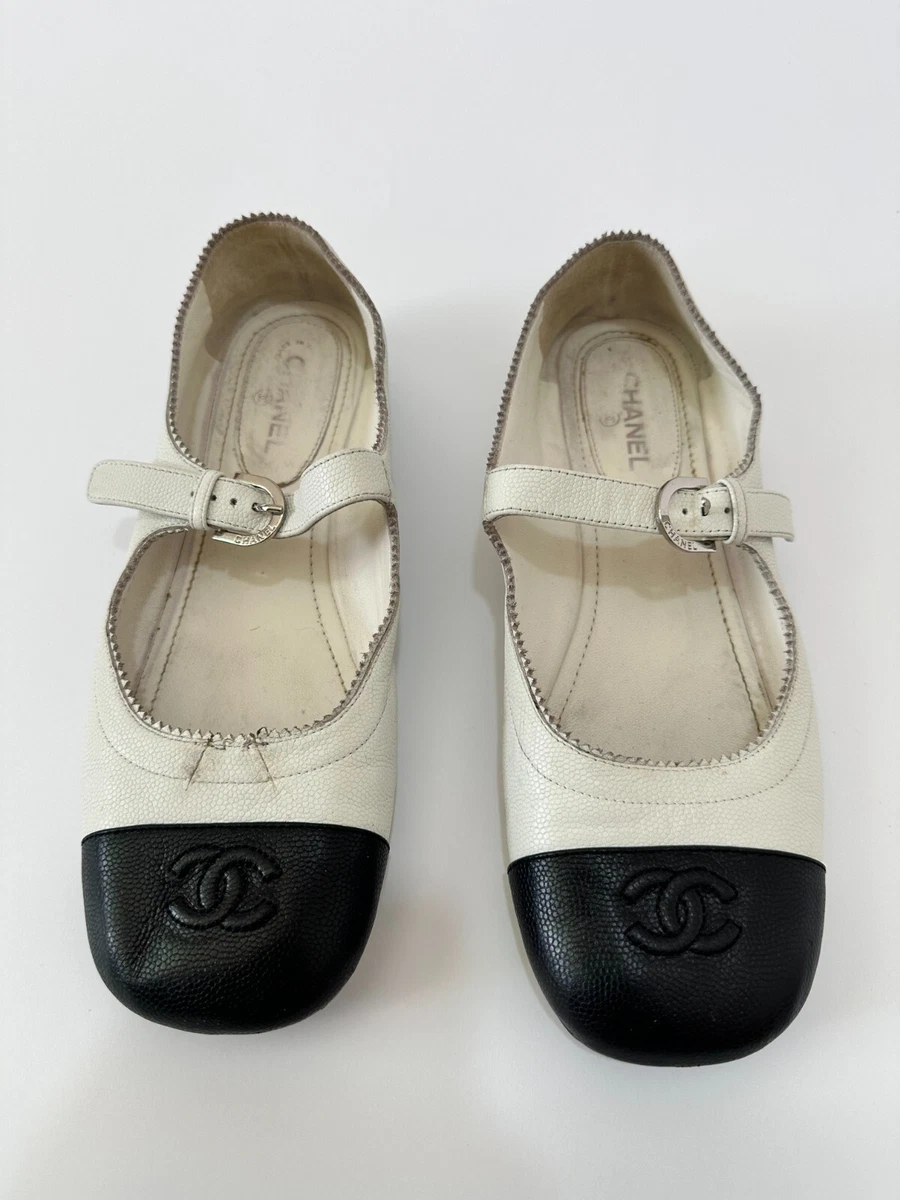 CHANEL Mary Jane Flats for Women with Upper Leather for sale | eBay