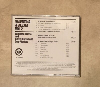 Valentina Lisitsa & Alexei Kuznetsoff Piano Volume 2 Audiofon CD