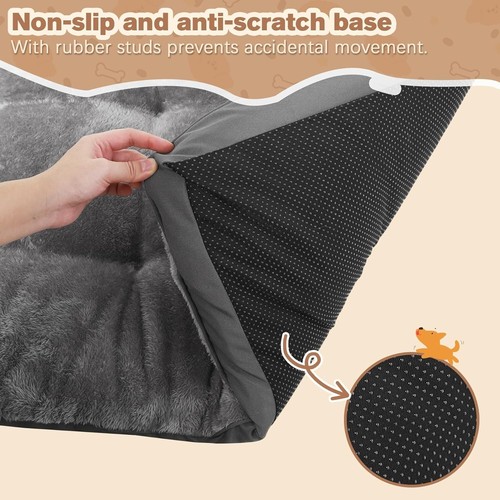 Dog Beds Large Washable, Comfy Dog Crate Mat Mattress with Non Skid Bottom 90x57 - Picture 2 of 7