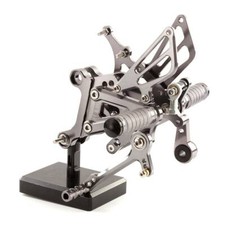 CNC Front Rearsets Footpegs Shift Pedal 1996-2010 for Aprilia RS125 2T 125 Gray