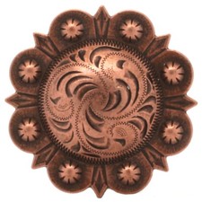 Berry Concho Antique Copper 2-3/8" Screwback 7866-10