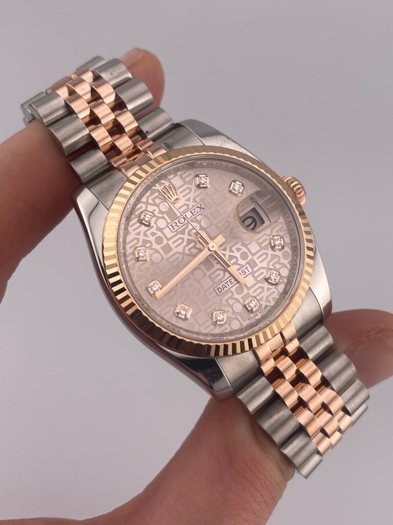 Rolex Datejust 36mm Pink Anniversary/Jubilee Diamond Dial Rolex Datejust 36mm Pink Anniversary/Jubilee Diamond Dial