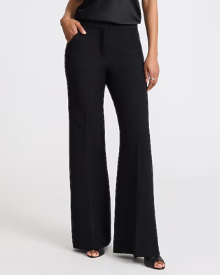 EXPRESS Design Studio Editor Strt Flare Leg Blk Pants Size 10 NWT & 12 tried on