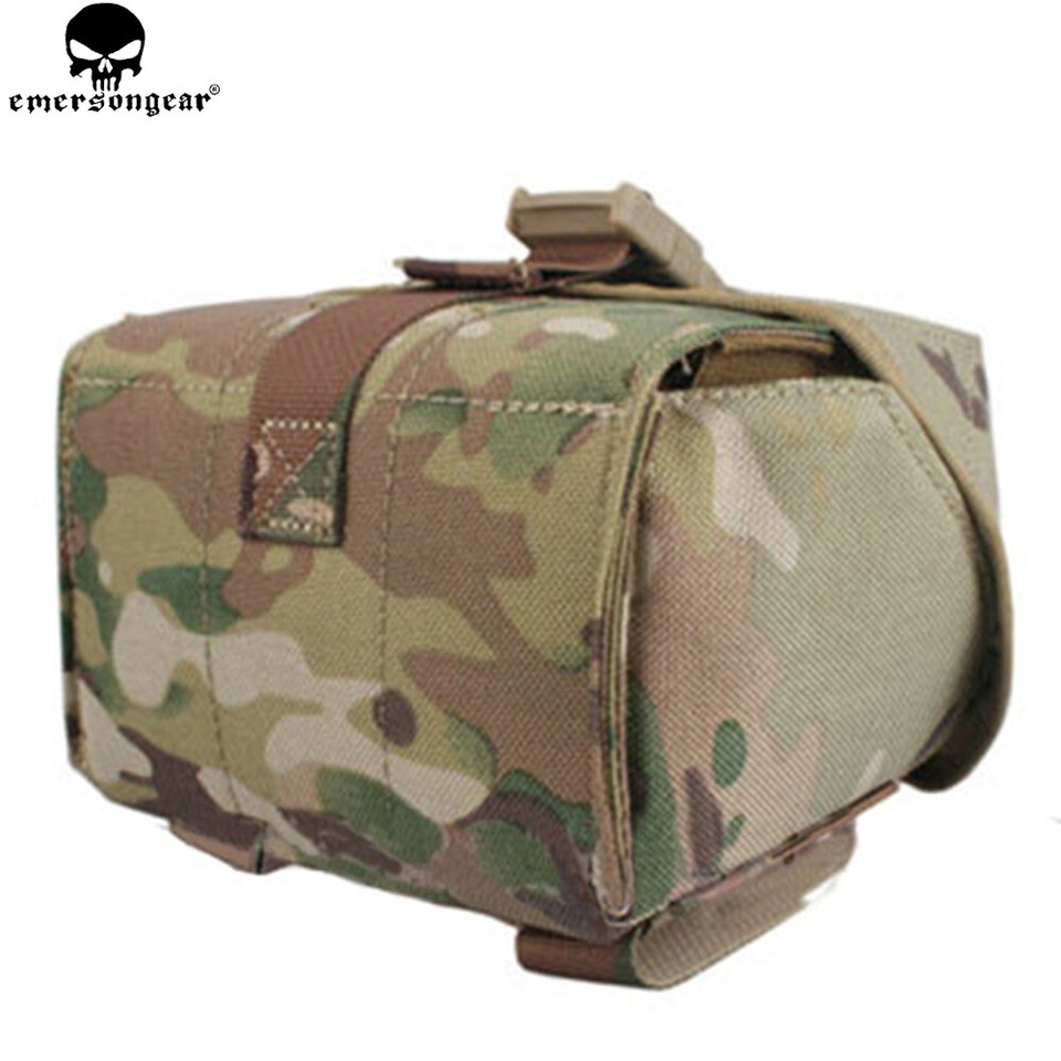 NEW Tactical Coyote Tan 40mm Ammo Pouch – M203 Bandoleer Style, Adjustable For Belts, Hunting/ Airsoft
