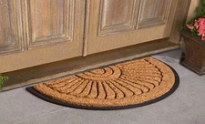 Homenmore Sunburst Coir Brush Indoor and Outdoor Doormat 36 " x 72 "