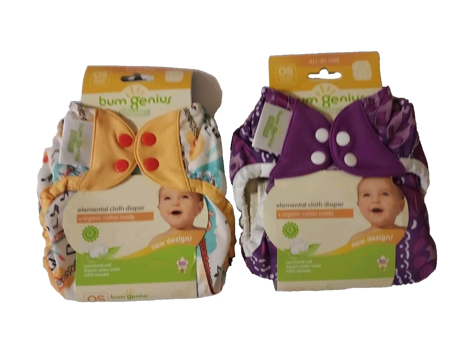 BumGenius Multicolor pañales de tela Bebé Todo en Uno